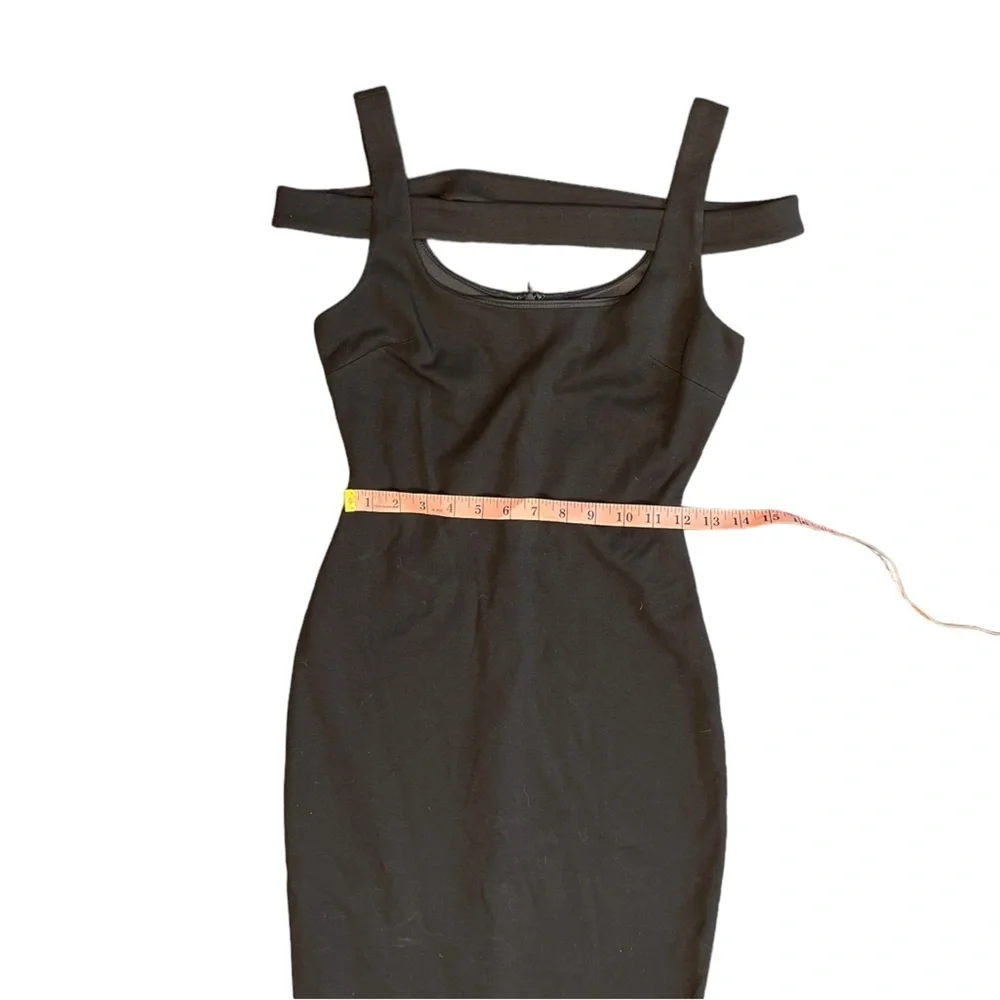 Bailey 44 Black‎ Bodycon Cold Shoulder Midi Length Dress Women's Small